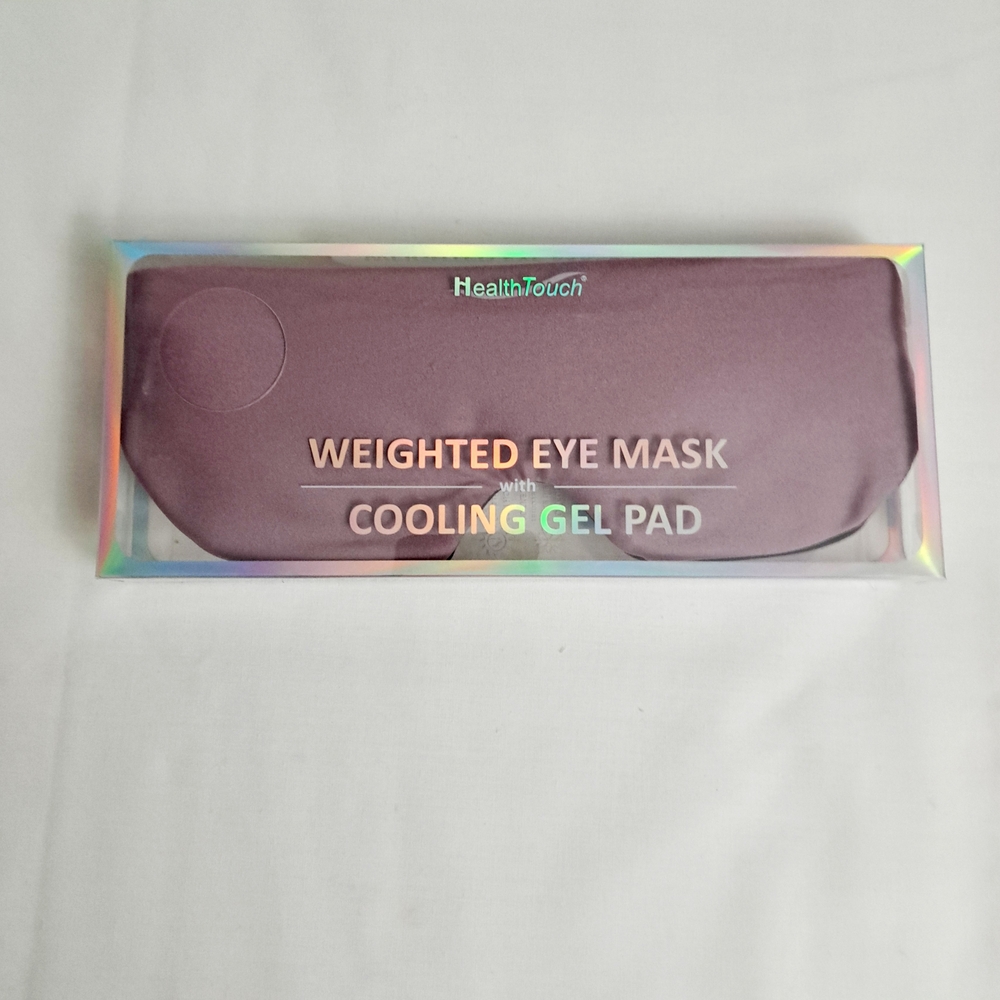 HealthTouch Weighted Eye Mask with Cooling Gel Pad - Purple